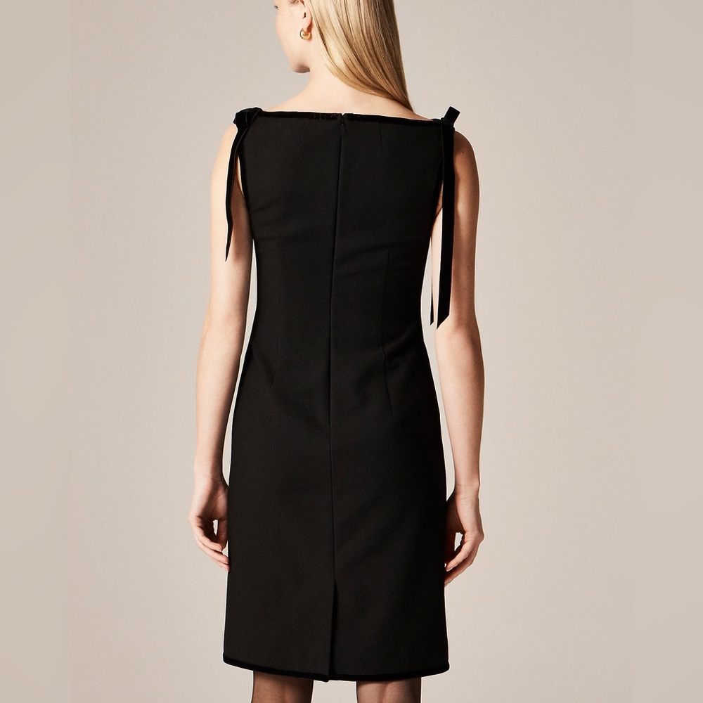 J. CREW sheath dress w/velvet bows in four-season stretch Size 00 NWT
$298 - Picture 4 of 9